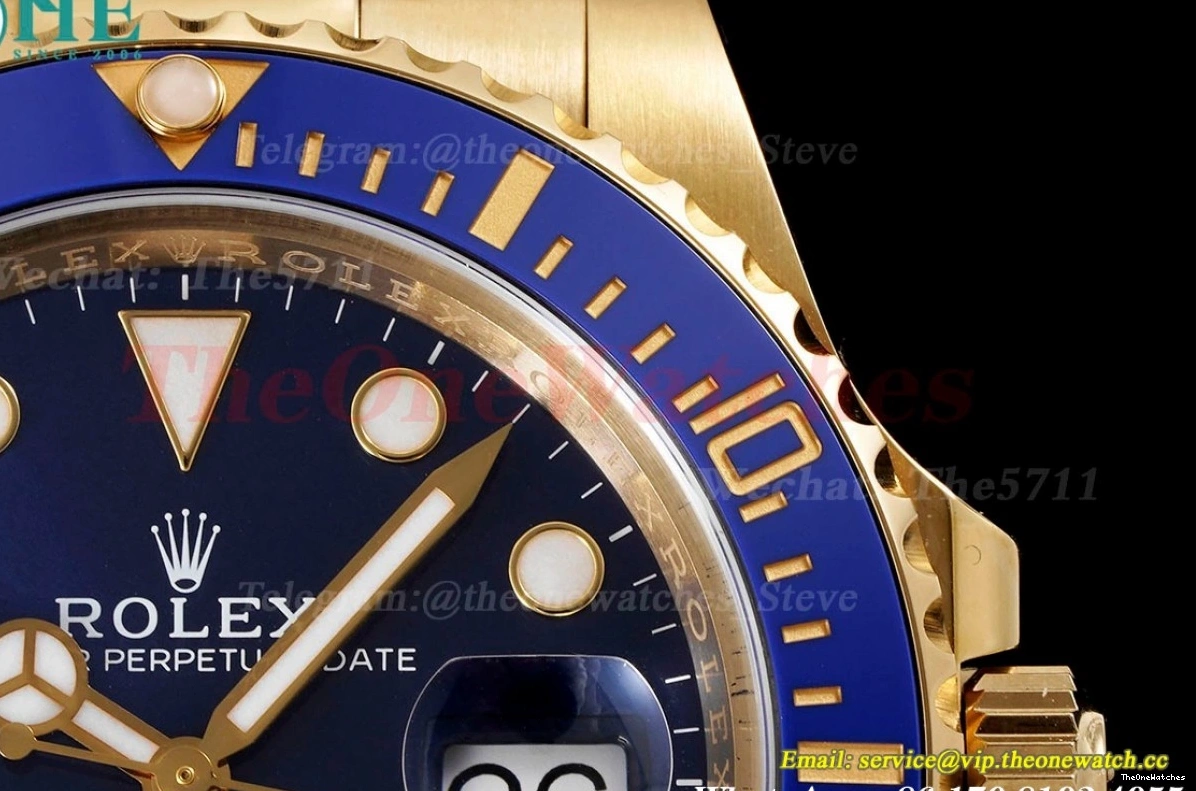 Dot VR3235 YG Submariner 41mm 126618LB Blue YG Clean 0115